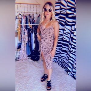 Abercrombie & Fitch spotted leopard dress size medium